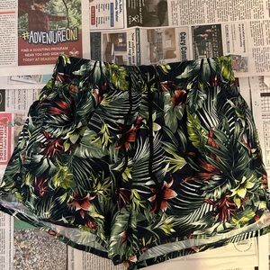 H&M tropical print swim trunks